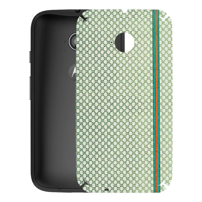 Motorola Phone Skins (All Models) - Gucci Fabric Pattern - 3D Embossed Finish (L-73) Motorola Moto E2