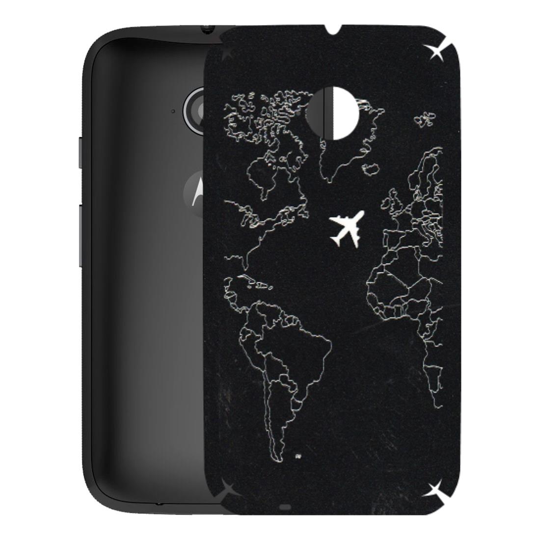 Motorola Phone Skins (All Models) - Never Ending Travel - 3D Embossed Finish (L-79) Motorola Moto E2