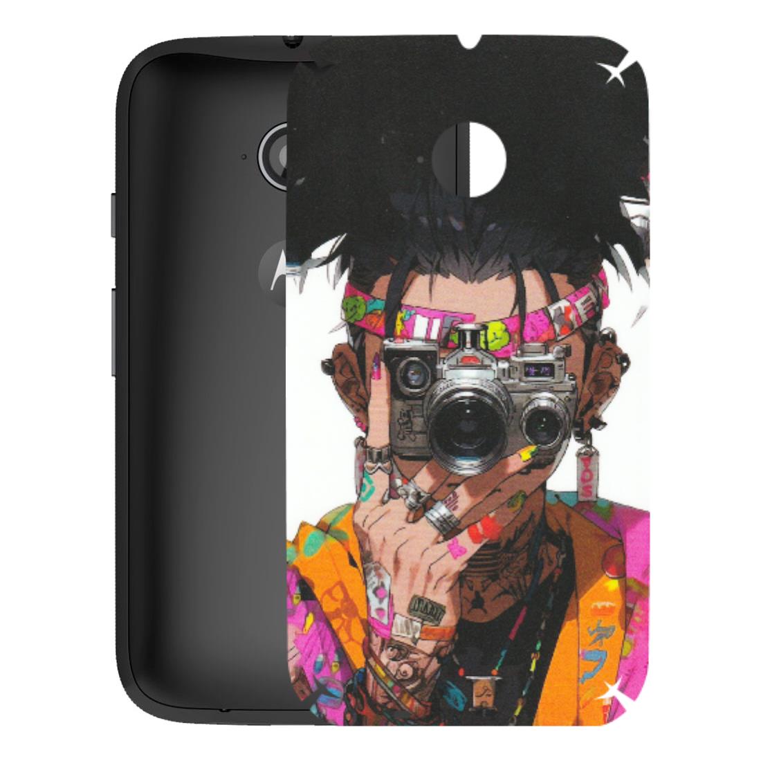 Motorola Phone Skins (All Models) - Camera Lover Girl - Matte Finish (M-09) Motorola Moto E2