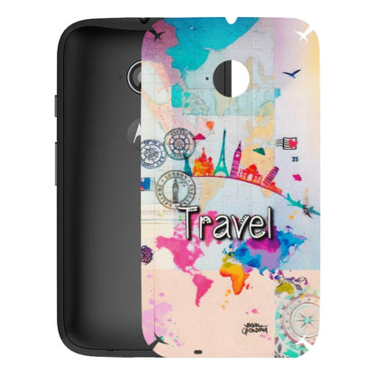Motorola Phone Skins (All Models) - Travel The Wonders - Matte Finish (M-108) Motorola Moto E2
