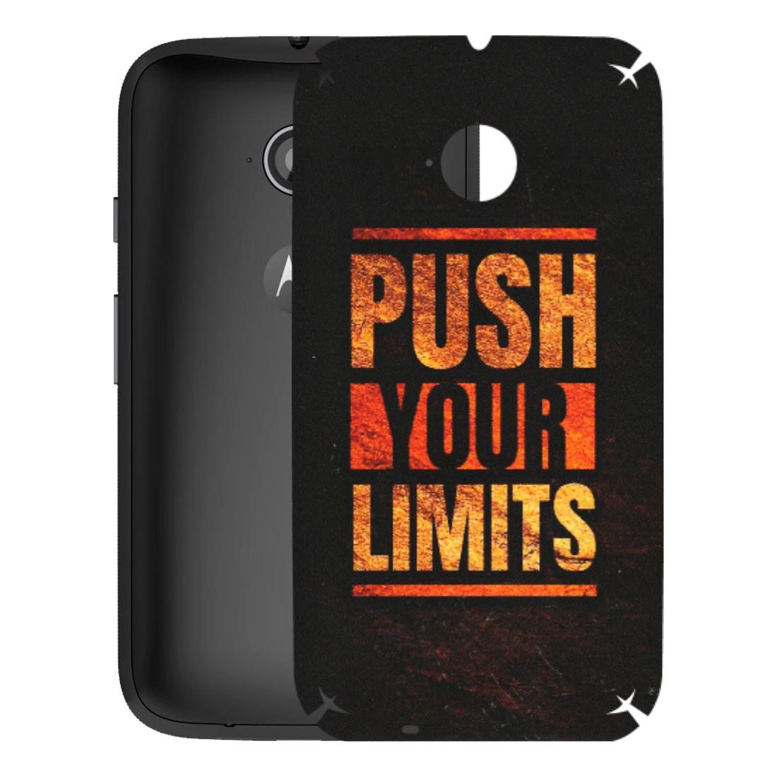 Motorola Phone Skins (All Models) - Push Your Limits - Matte Finish (M-118) Motorola Moto E2