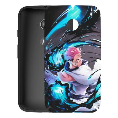 Motorola Phone Skins (All Models) - New Jujutsu Kaisen Grey Blue Anime - Matte Finish (M-127) Motorola Moto E2