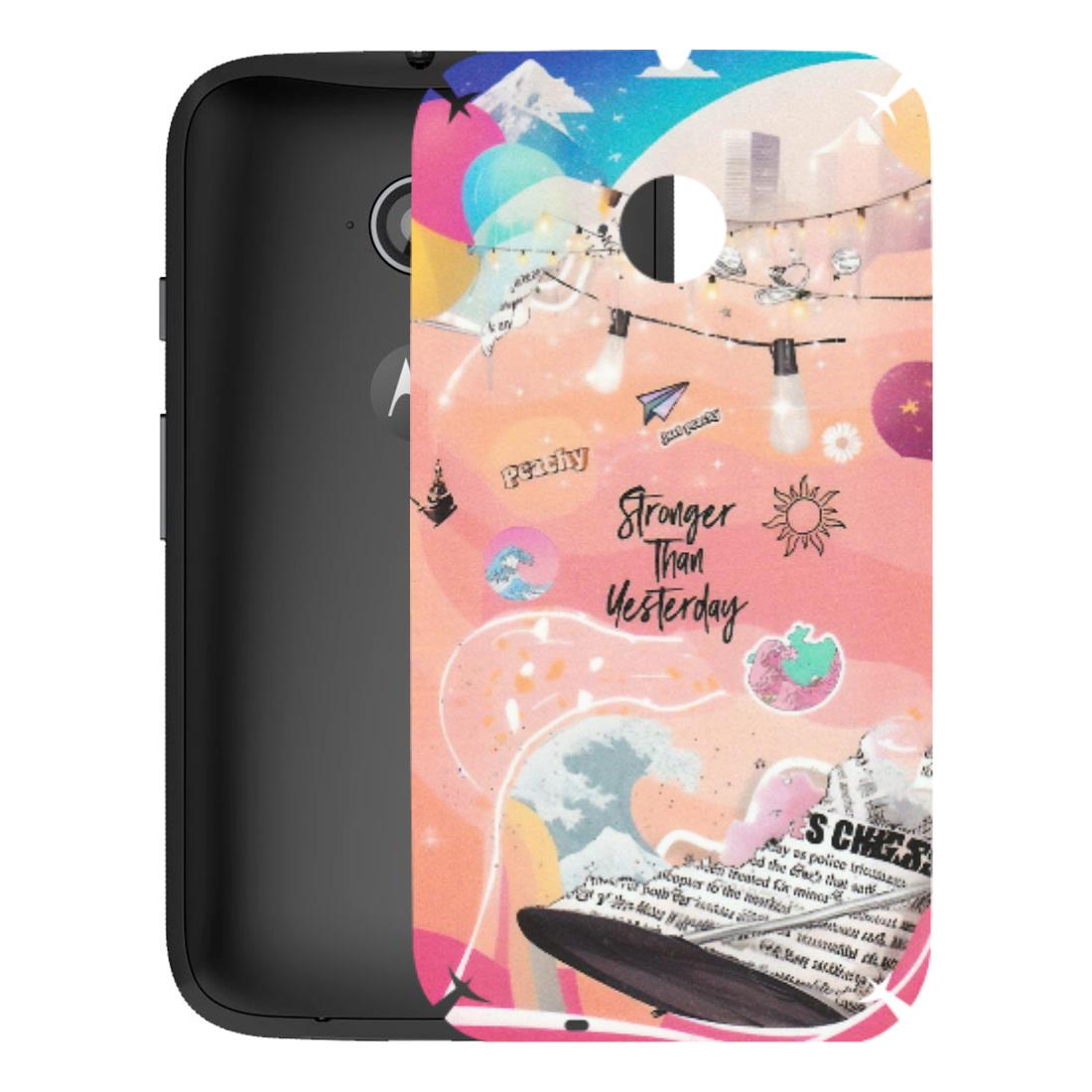 Motorola Phone Skins (All Models) - Stronger Then Yesterday - Matte Finish (M-128) Motorola Moto E2