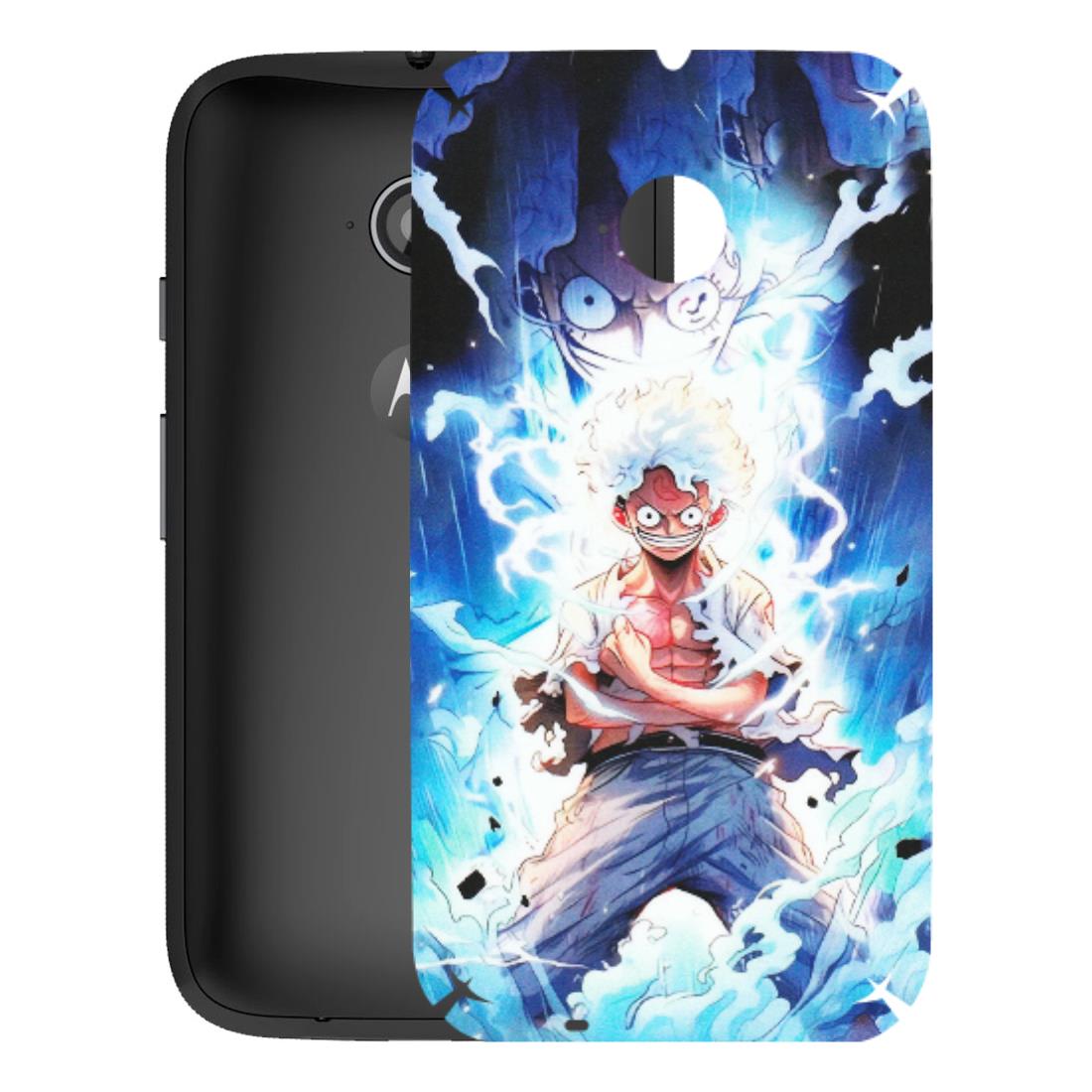Motorola Phone Skins (All Models) - Blue Thunder Luffy Anime - Matte Finish (M-132) Motorola Moto E2