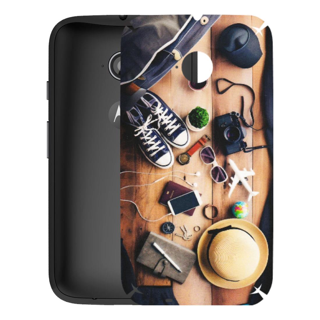 Motorola Phone Skins (All Models) - Travel Wanderlust - Matte Finish (M-133) Motorola Moto E2