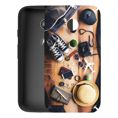 Motorola Phone Skins (All Models) - Travel Wanderlust - Matte Finish (M-133) Motorola Moto E2