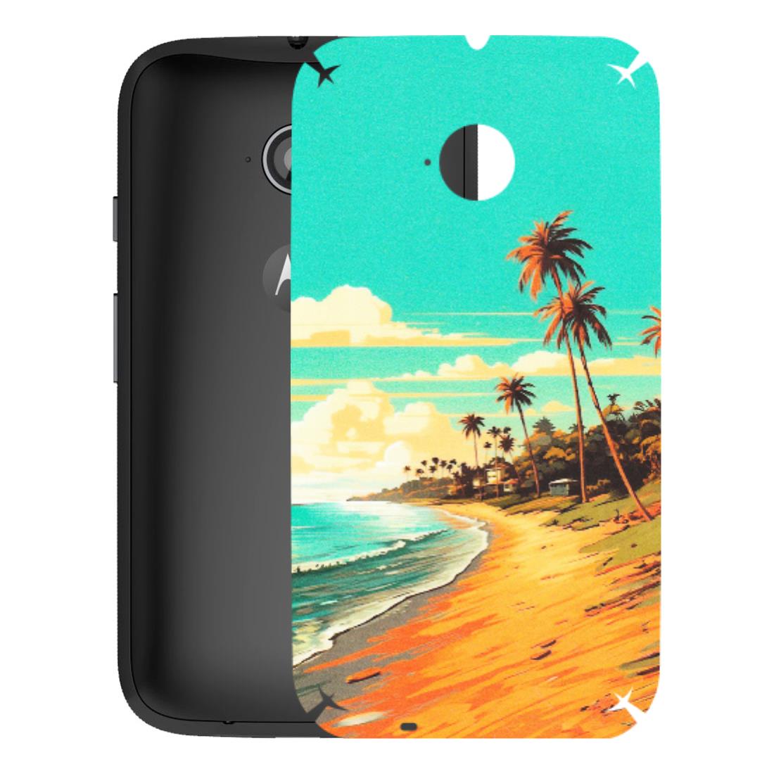 Motorola Phone Skins (All Models) - Miami Beach - Matte Finish (M-136) Motorola Moto E2
