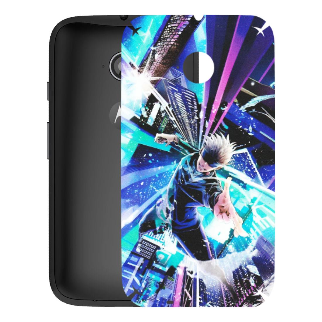 Motorola Phone Skins (All Models) - Manga Action Jujustu Kaisen Anime - Matte Finish (M-155) Motorola Moto E2
