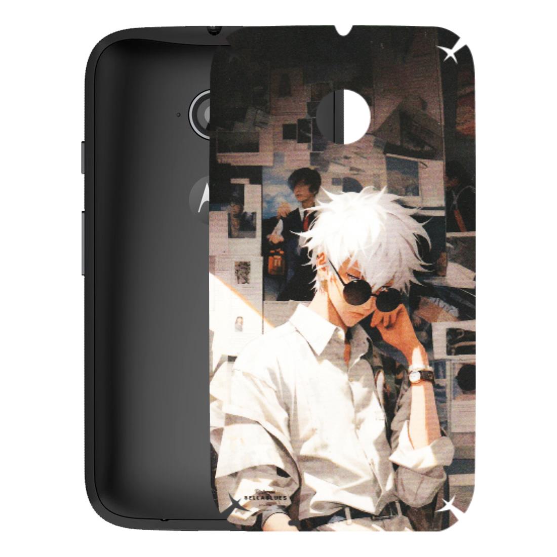 Motorola Phone Skins (All Models) - Gojo Satoru Jujustu Kaisen Anime - Matte Finish (M-156) Motorola Moto E2
