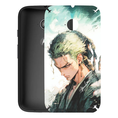 Motorola Phone Skins (All Models) - Pirate Hunter One Piece Anime - Matte Finish (M-157) Motorola Moto E2