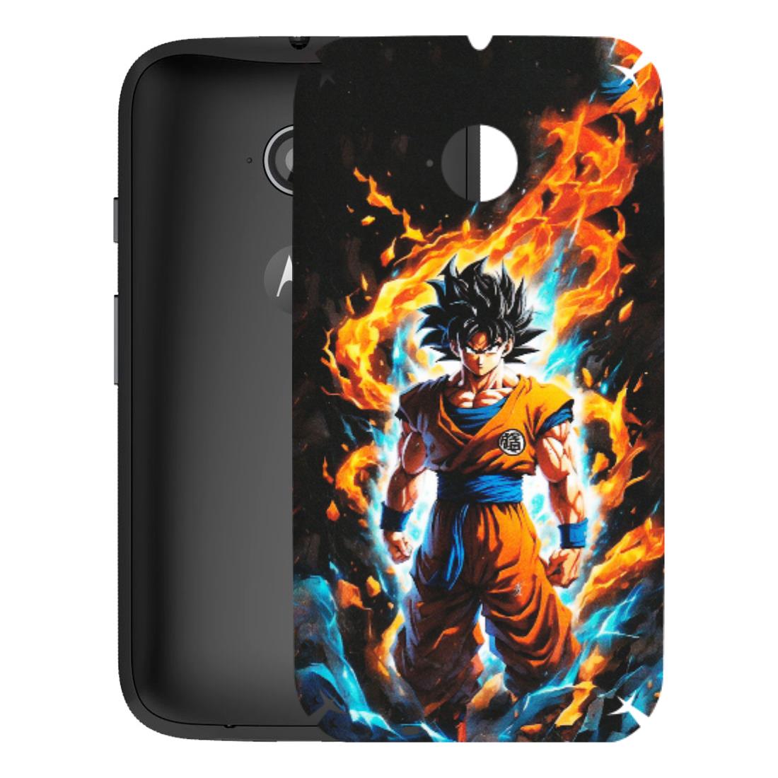 Motorola Phone Skins (All Models) - Goku Transformation Anime - Matte Finish (M-159) Motorola Moto E2