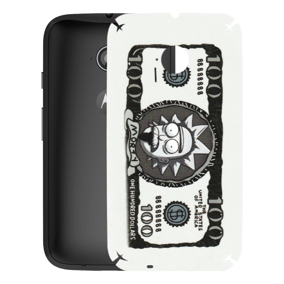 Motorola Phone Skins (All Models) - Rick And Morty Hundred Dollar Anime - Matte Finish (M-161) Motorola Moto E2