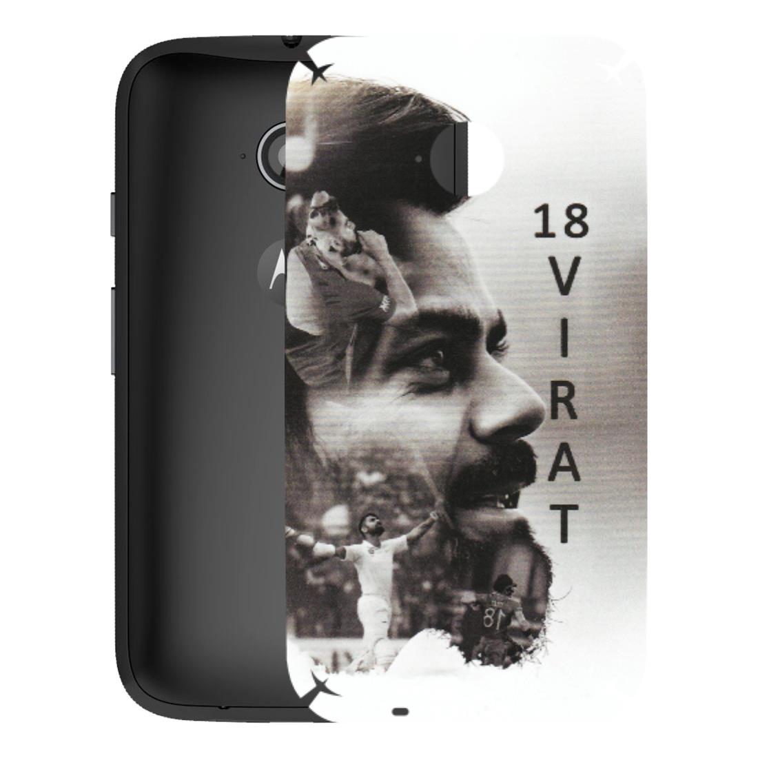Motorola Phone Skins (All Models) - Virat Kohli Cricketer - Matte Finish (M-163) Motorola Moto E2