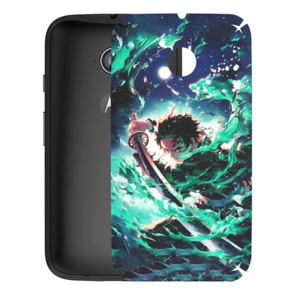 Motorola Phone Skins (All Models) - Sword Fighter Anime - Matte Finish (M-29) Motorola Moto E2