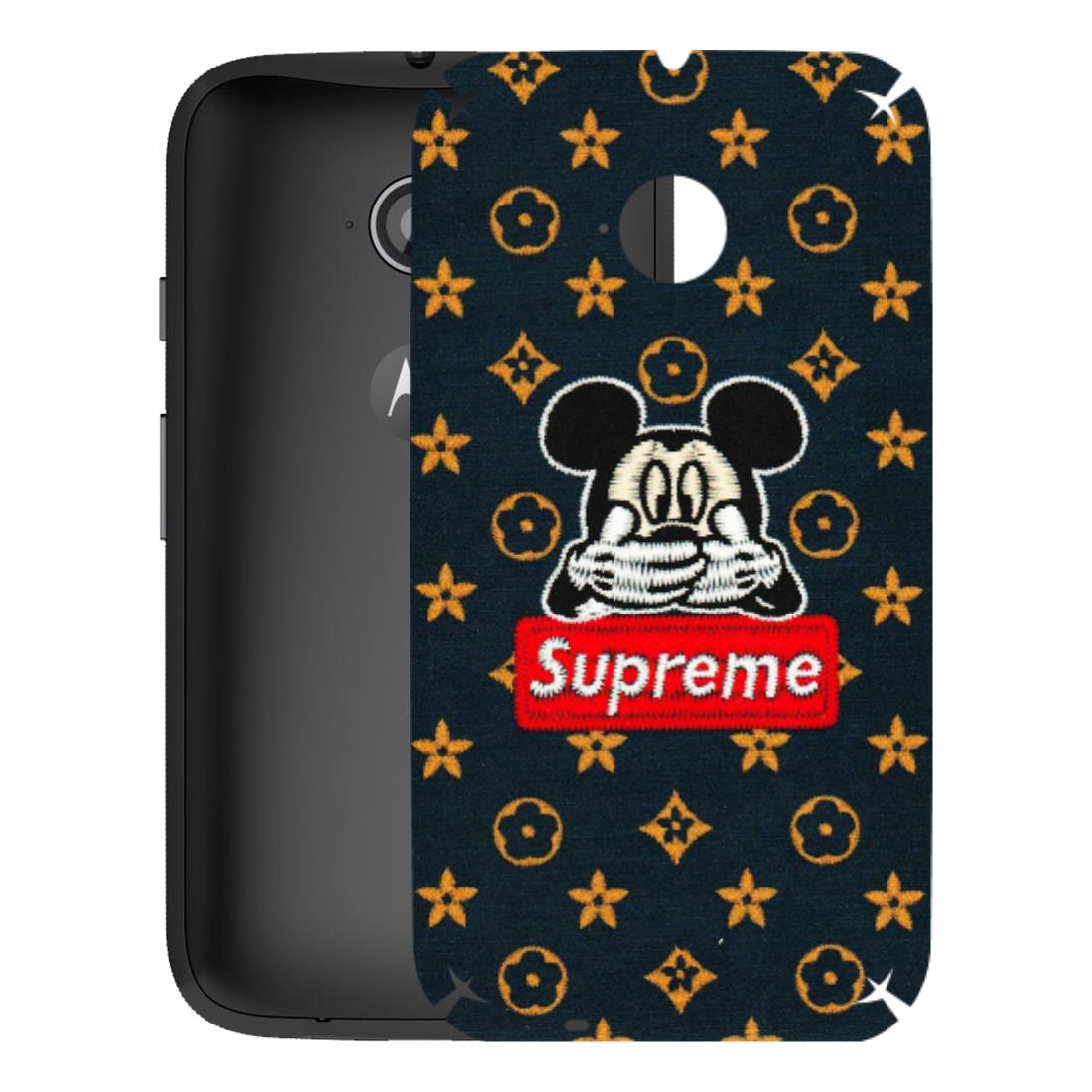 Motorola Phone Skins (All Models) - Mickey Supreme - Matte Finish (M-83) Motorola Moto E2