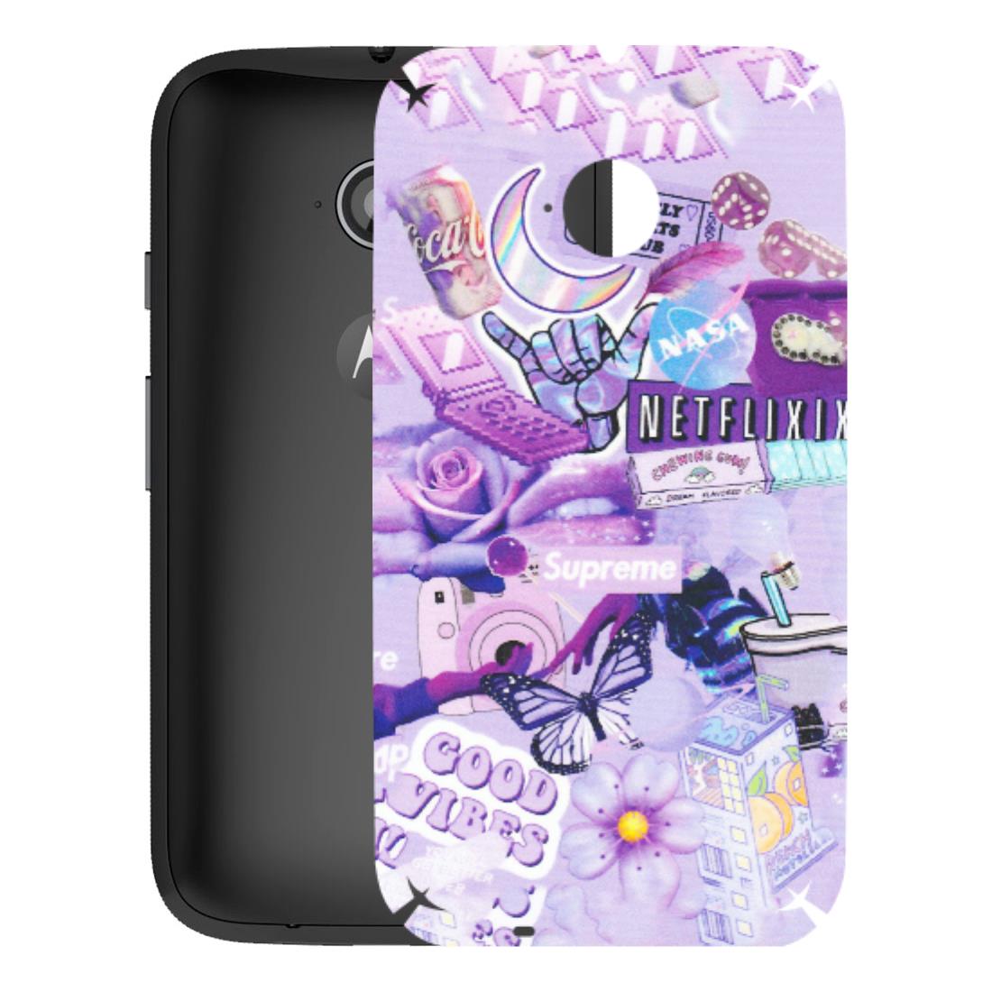 Motorola Phone Skins (All Models) - Supreme Purple Magic - Matte Finish (M-88) Motorola Moto E2
