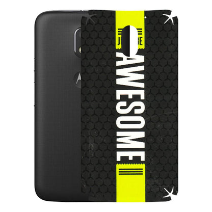 Motorola Phone Skins (All Models) - Just Be Awesome - 3D Embossed Finish (L-101) Motorola Moto E3 Power