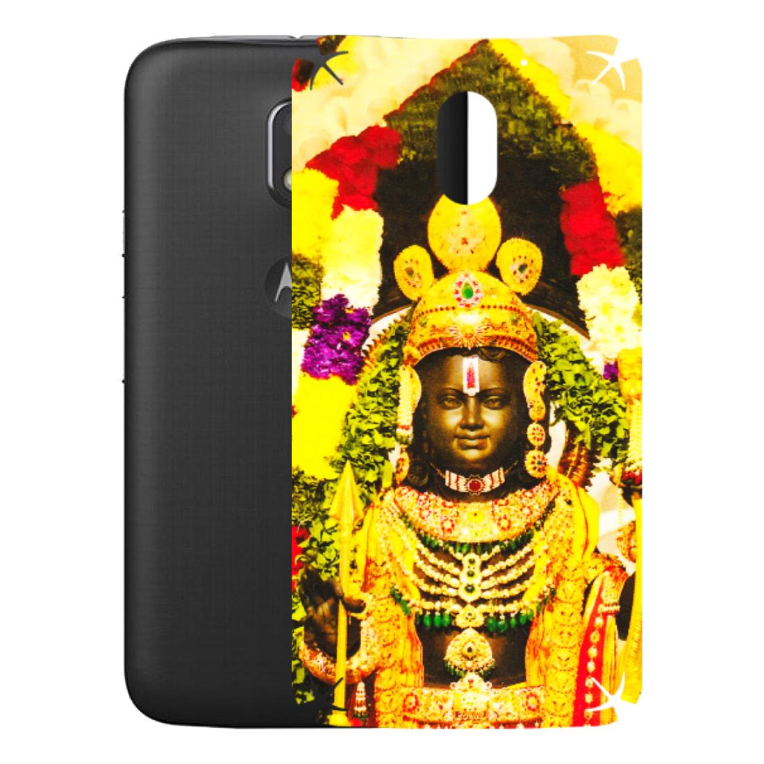 Motorola Phone Skins (All Models) - Ram Lalla Ayodhya - 3D Embossed Finish (L-103) Motorola Moto E3 Power