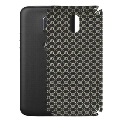 Motorola Phone Skins (All Models) - Black G Print - 3D Embossed Finish (L-109) Motorola Moto E3 Power