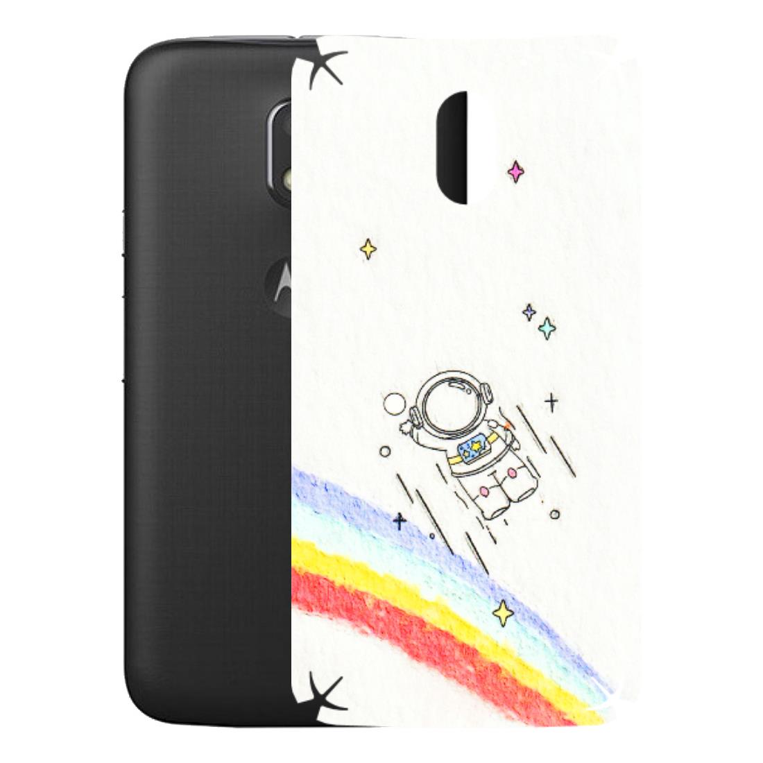Motorola Phone Skins (All Models) - Milkyway Astronaut - 3D Embossed Finish (L-110) Motorola Moto E3 Power