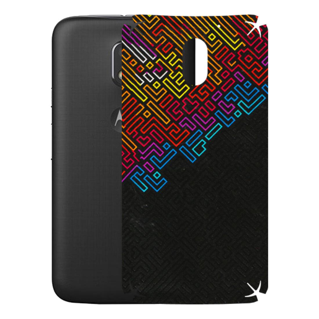Motorola Phone Skins (All Models) - Dotme Pattern Art - 3D Embossed Finish (L-121) Motorola Moto E3 Power