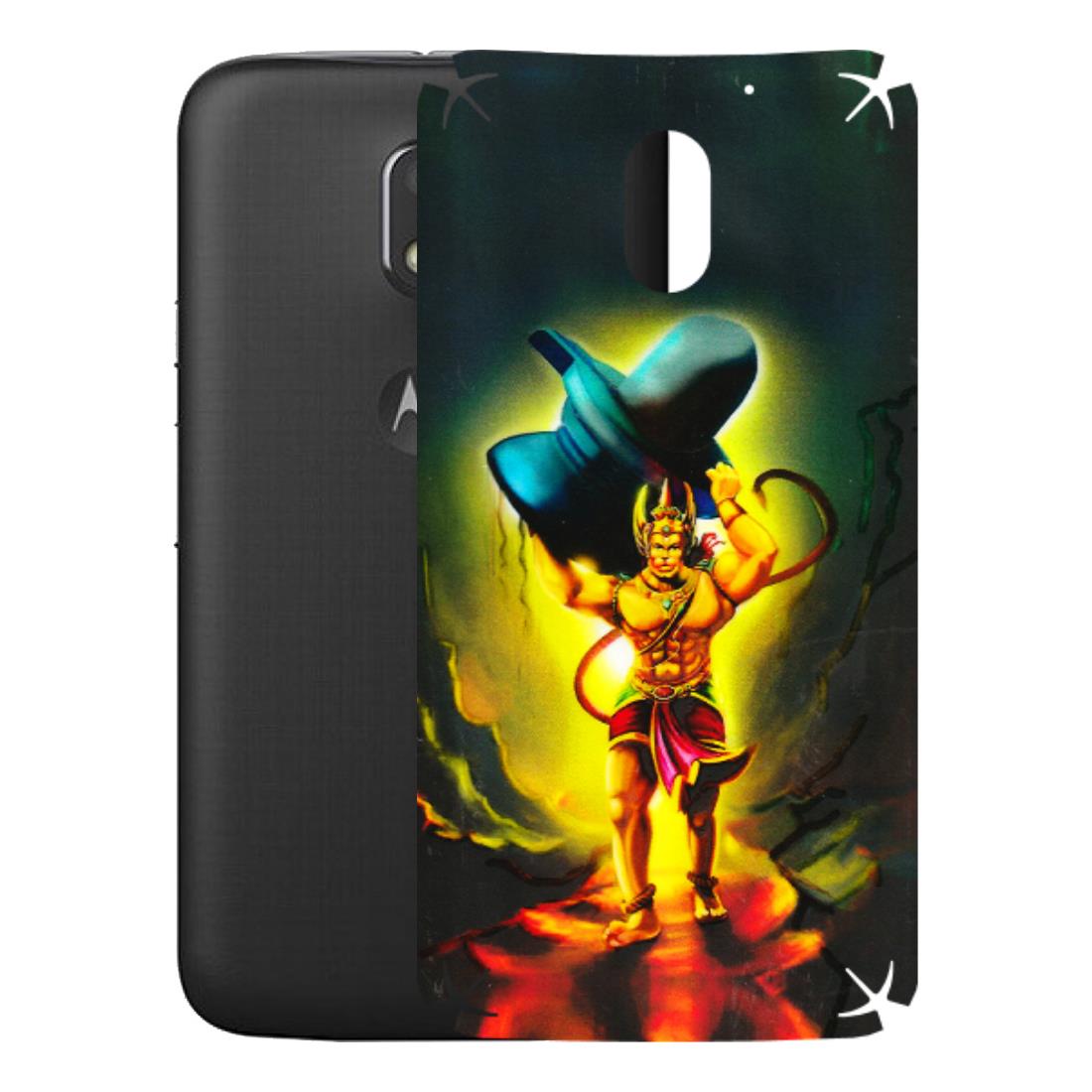 Motorola Phone Skins (All Models) - Hanuman Ji - 3D Embossed Finish (L-128) Motorola Moto E3 Power