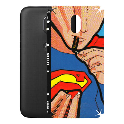 Motorola Phone Skins (All Models) - Superman Sutta - 3D Embossed Finish (L-130) Motorola Moto E3 Power