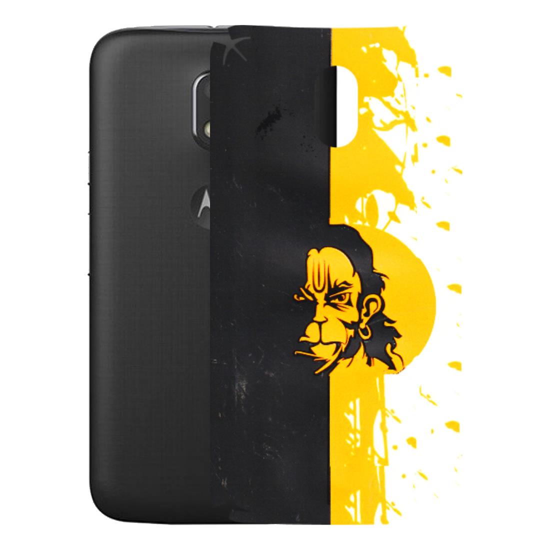Motorola Phone Skins (All Models) - Bajrangbali - 3D Embossed Finish (L-151) Motorola Moto E3 Power