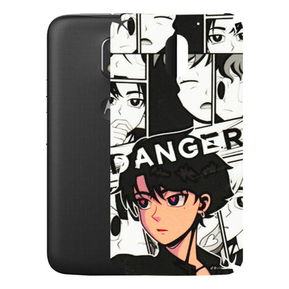 Motorola Phone Skins (All Models) - Danger Anime - 3D Embossed Finish (L-155) Motorola Moto E3 Power