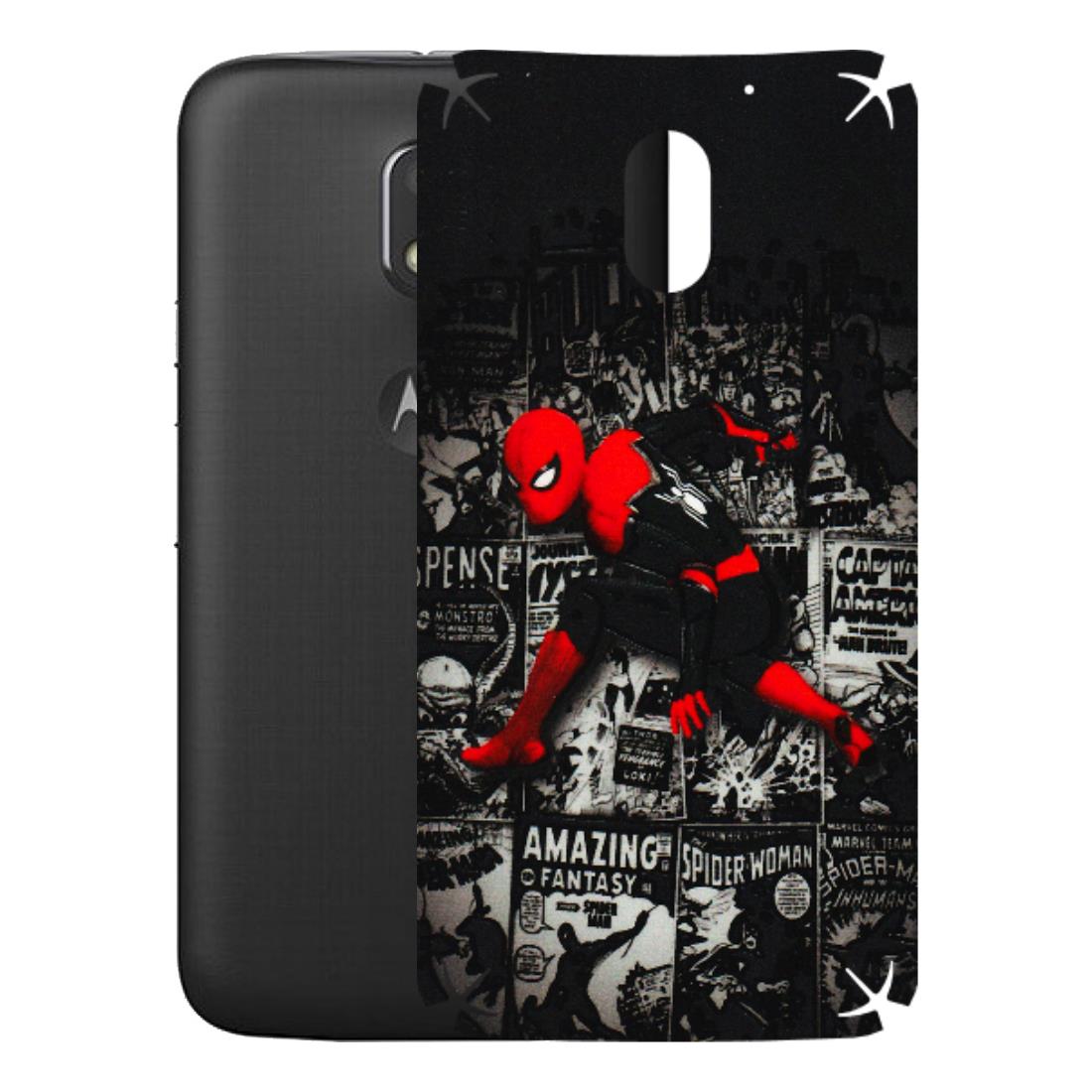 Motorola Phone Skins (All Models) - SpiderMan New - 3D Embossed Finish (L-162) Motorola Moto E3 Power