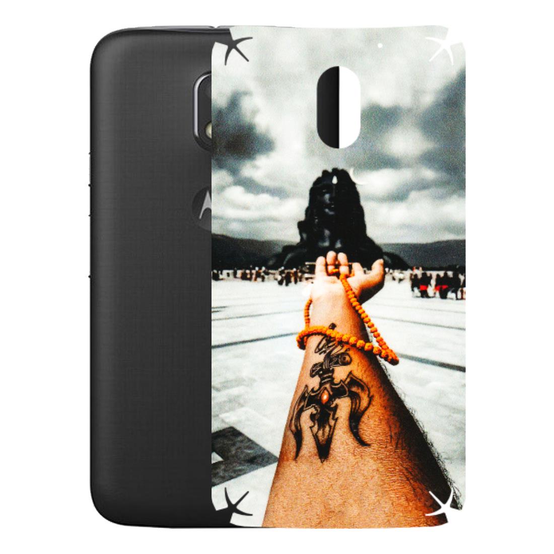 Motorola Phone Skins (All Models) - Jai Adiyogi Mahakaal - 3D Embossed Finish (L-164) Motorola Moto E3 Power