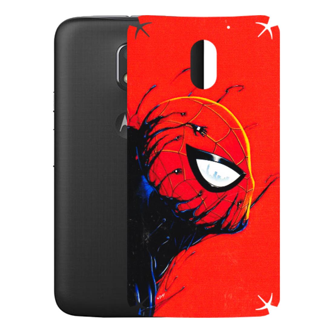 Motorola Phone Skins (All Models) - Spiderman Face Venom - 3D Embossed Finish (L-165) Motorola Moto E3 Power