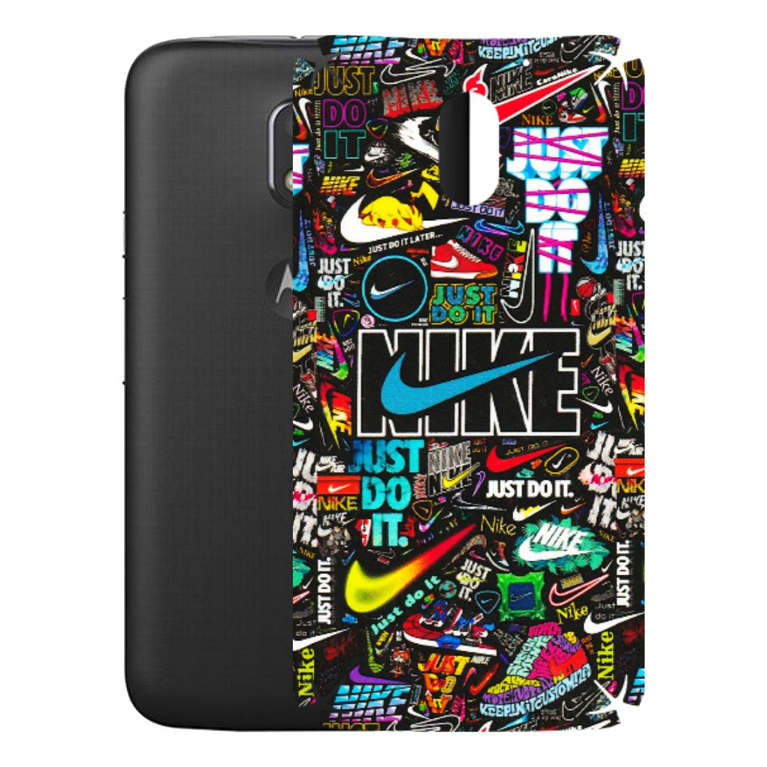 Motorola Phone Skins (All Models) - Just Do It Doodles - 3D Embossed Finish (L-166) Motorola Moto E3 Power