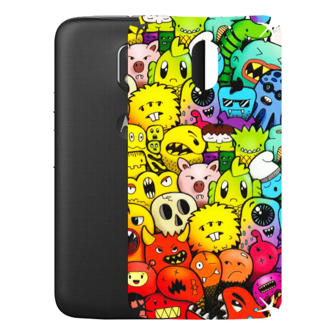 Motorola Phone Skins (All Models) - Angry Funkies - 3D Embossed Finish (L-169) Motorola Moto E3 Power