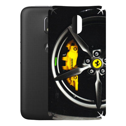 Motorola Phone Skins (All Models) - Ferrari Wheel Alloy - 3D Embossed Finish (L-173) Motorola Moto E3 Power