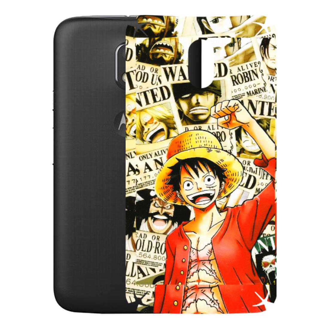 Motorola Phone Skins (All Models) - Luffy Anime - 3D Embossed Finish (L-177) Motorola Moto E3 Power