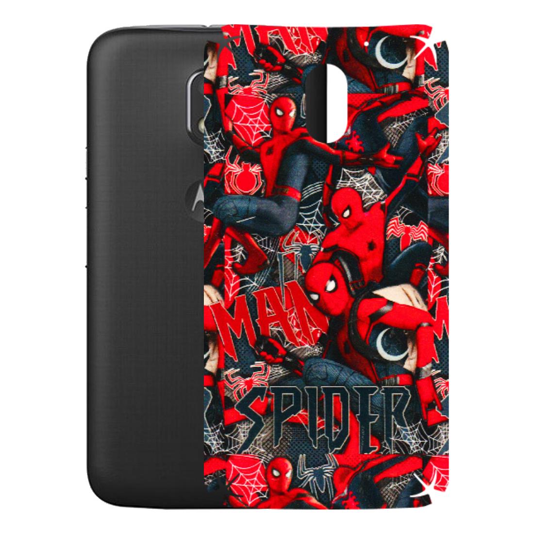 Motorola Phone Skins (All Models) - SpiderMan Cool - 3D Embossed Finish (L-188) Motorola Moto E3 Power