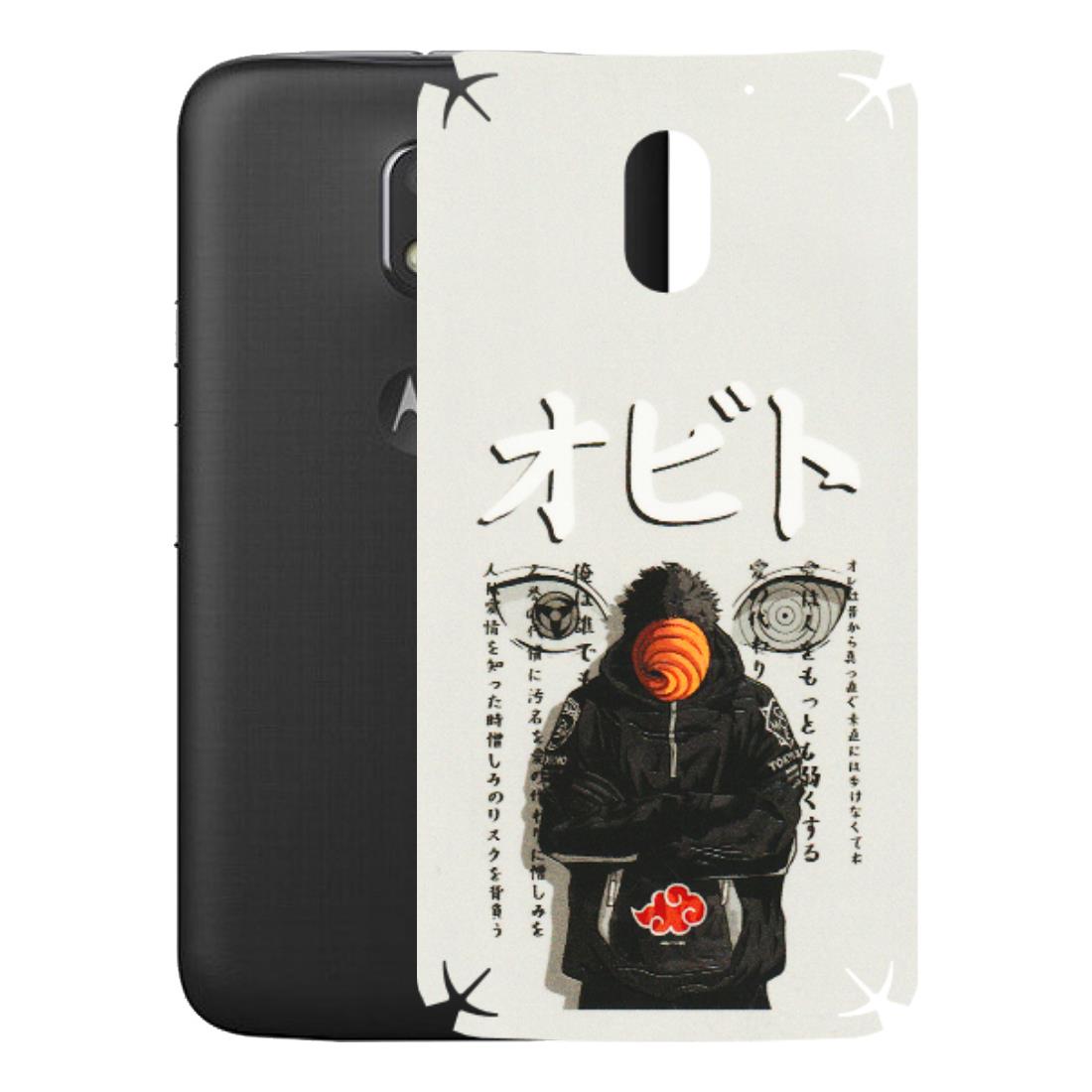 Motorola Phone Skins (All Models) - Obito Anime Eye - 3D Embossed Finish (L-19) Motorola Moto E3 Power