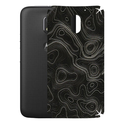 Motorola Phone Skins (All Models) - Black Swirl - 3D Embossed Finish (L-196) Motorola Moto E3 Power