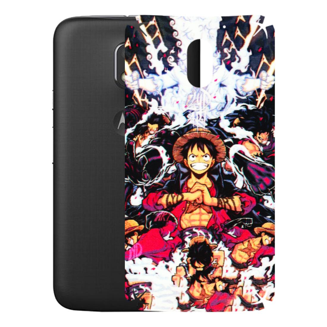 Motorola Phone Skins (All Models) - Luffy Anime Character - 3D Embossed Finish (L-203) Motorola Moto E3 Power