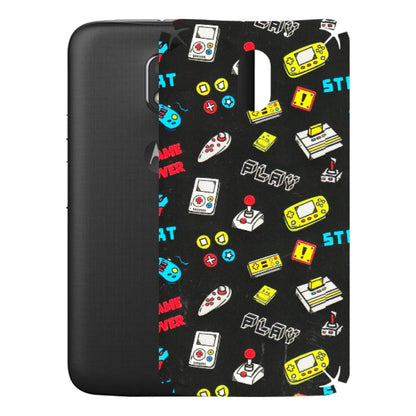 Motorola Phone Skins (All Models) - Gaming Doodles - 3D Embossed Finish (L-224) Motorola Moto E3 Power