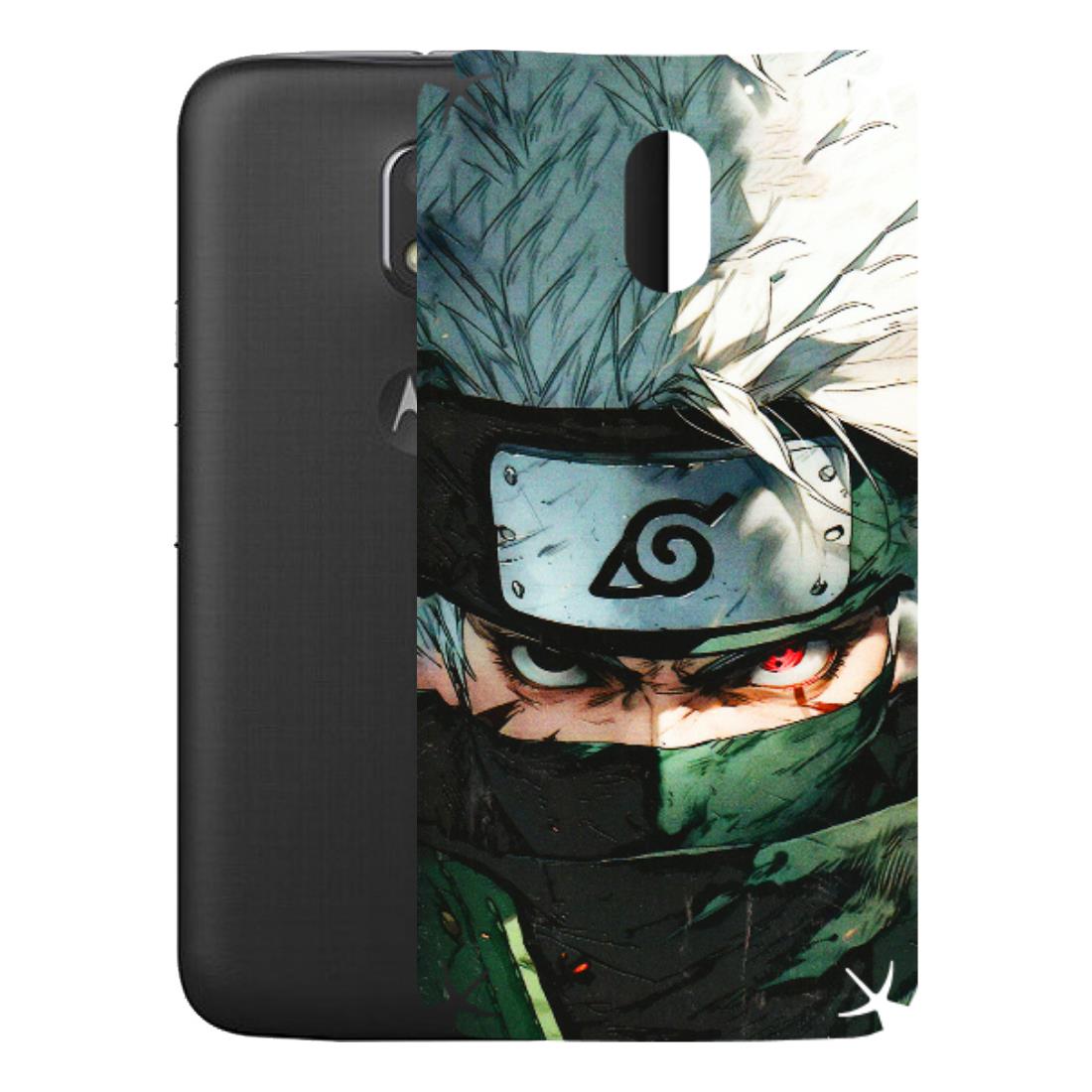 Motorola Phone Skins (All Models) - Kakashi Red Eye Focus - 3D Embossed Finish (L-227) Motorola Moto E3 Power