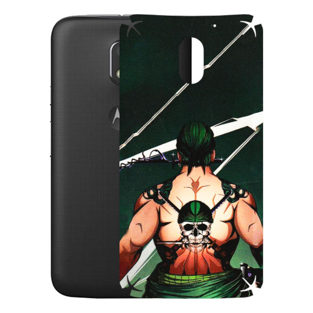 Motorola Phone Skins (All Models) - Zoro Anime - 3D Embossed Finish (L-23) Motorola Moto E3 Power