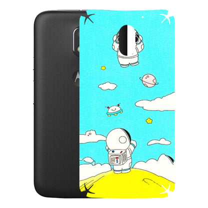 Motorola Phone Skins (All Models) - Blue Skies Astro Float - 3D Embossed Finish (L-230) Motorola Moto E3 Power