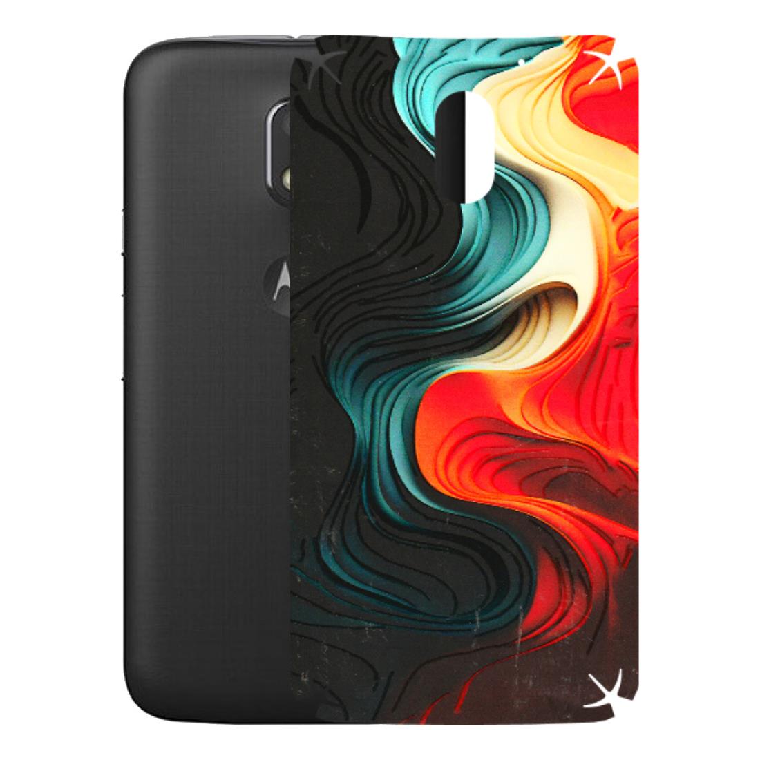 Motorola Phone Skins (All Models) - The Silky Swirl - 3D Embossed Finish (L-240) Motorola Moto E3 Power