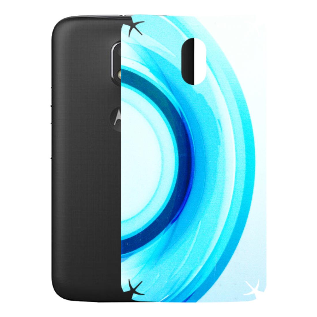 Motorola Phone Skins (All Models) - The Blue Curve - 3D Embossed Finish (L-244) Motorola Moto E3 Power