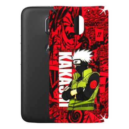 Motorola Phone Skins (All Models) - Kakashi Red Anime - 3D Embossed Finish (L-251) Motorola Moto E3 Power