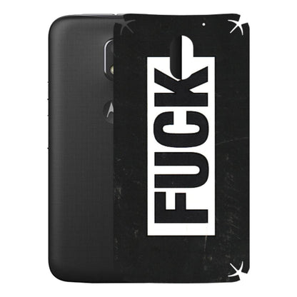 Motorola Phone Skins (All Models) - The F Word - 3D Embossed Finish (L-255) Motorola Moto E3 Power