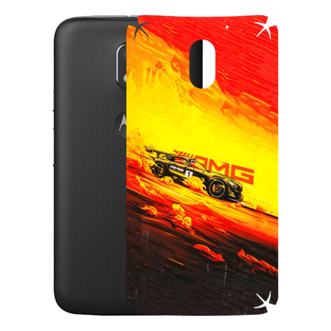 Motorola Phone Skins (All Models) - AMG Car Speed Cover - 3D Embossed Finish (L-256) Motorola Moto E3 Power