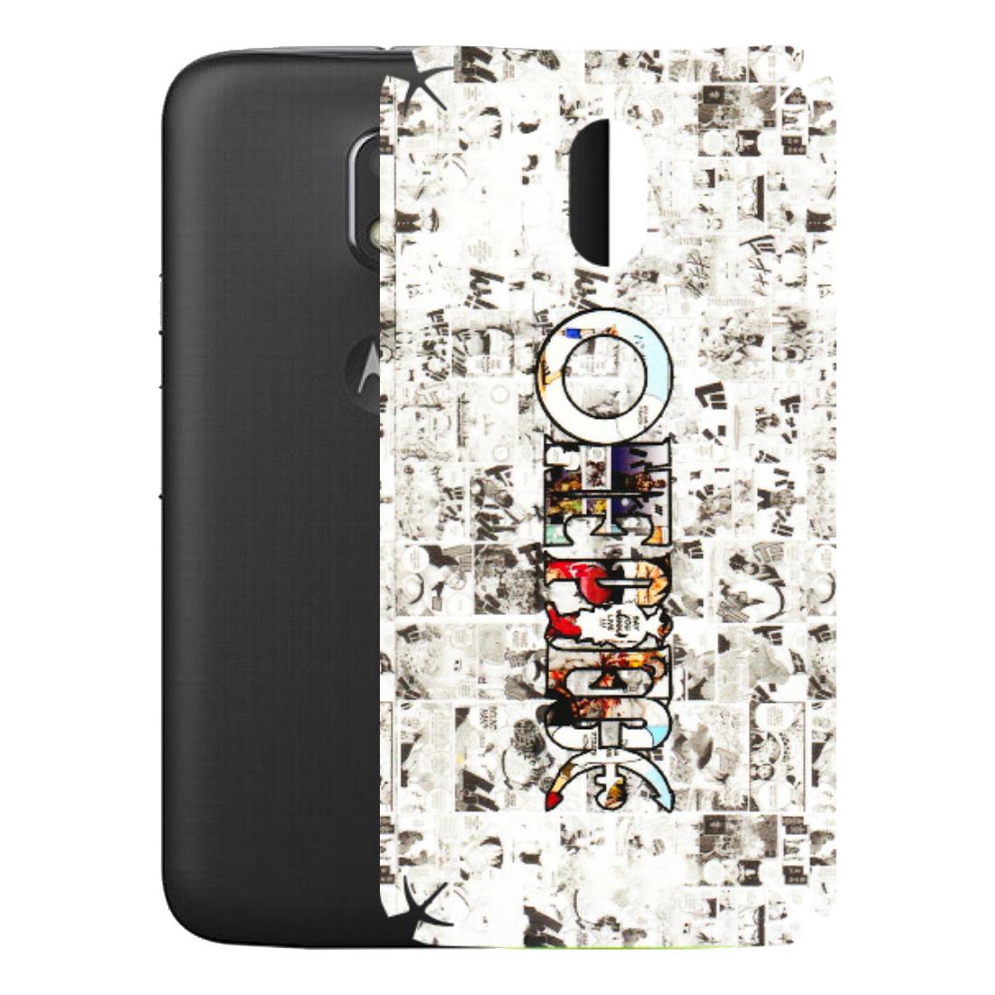 Motorola Phone Skins (All Models) - One Piece Manga - 3D Embossed Finish (L-26) Motorola Moto E3 Power